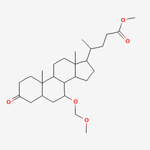 Methyl (R)-4-[(5S,7R,8R,9S,10S,13R,14S,17R)-7-(Methoxymethoxy)-10,13-dimethyl-3-oxohexadecahydro-1H-cyclopenta[a]phenanthren-17-yl]pentanoate