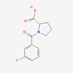 1-(3-Fluorobenzoyl)pyrrolidine-2-carboxylic acid