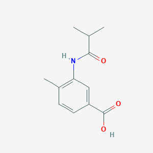 molecular formula C12H15NO3 B1367917 3-(Isobutyrylamino)-4-methylbenzoic acid CAS No. 915921-46-9