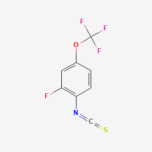 molecular formula C8H3F4NOS B13679177 2-Fluoro-4-(trifluoromethoxy)phenyl Isothiocyanate 