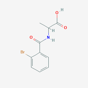 molecular formula C10H10BrNO3 B1367923 2-[(2-Bromobenzoyl)amino]propanoic acid 