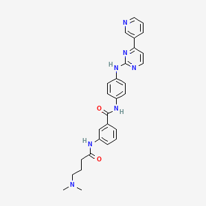 molecular formula C28H29N7O2 B13679238 3-{[4-(Dimethylamino)butanoyl]amino}-N-(4-{[4-(Pyridin-3-Yl)pyrimidin-2-Yl]amino}phenyl)benzamide 