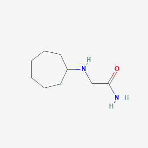 molecular formula C9H18N2O B1367926 2-(Cycloheptylamino)acetamide 