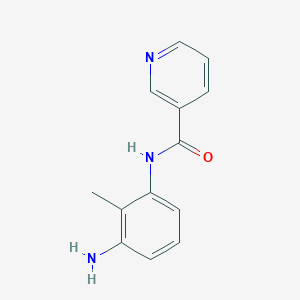 molecular formula C13H13N3O B1367932 N-(3-Amino-2-methylphenyl)nicotinamide CAS No. 926205-24-5