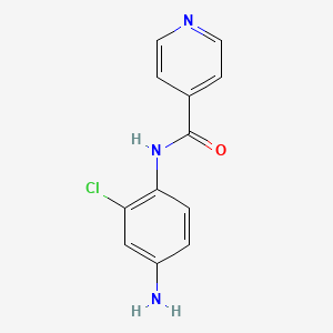 molecular formula C12H10ClN3O B1367939 N-(4-氨基-2-氯苯基)异烟酰胺 CAS No. 926231-18-7