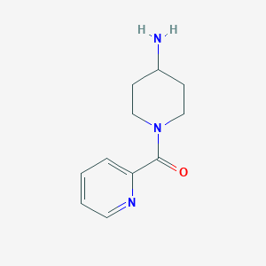 molecular formula C11H15N3O B1367948 1-(Pyridin-2-ylcarbonyl)piperidin-4-amine 