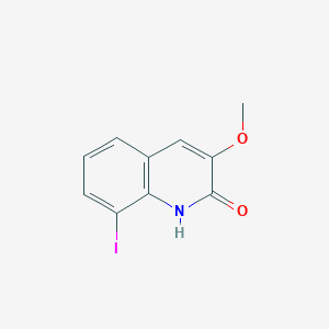 molecular formula C10H8INO2 B13679510 8-Iodo-3-methoxyquinolin-2(1H)-one 