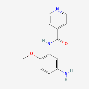 molecular formula C13H13N3O2 B1367953 N-(5-氨基-2-甲氧基苯基)异烟酰胺 CAS No. 926238-30-4