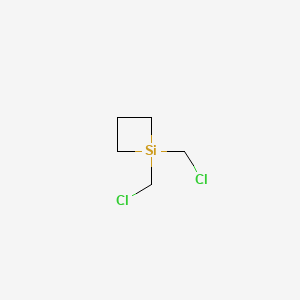 molecular formula C5H10Cl2Si B13679531 1,1-Bis(chloromethyl)siletane 