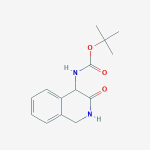 molecular formula C14H18N2O3 B13679553 tert-Butyl (3-oxo-1,2,3,4-tetrahydroisoquinolin-4-yl)carbamate 