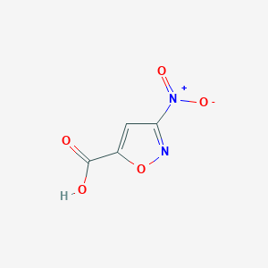 molecular formula C4H2N2O5 B13679559 3-Nitroisoxazole-5-carboxylic acid 