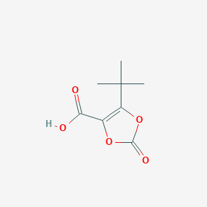 molecular formula C8H10O5 B13679577 5-(Tert-butyl)-2-oxo-1,3-dioxole-4-carboxylic acid 