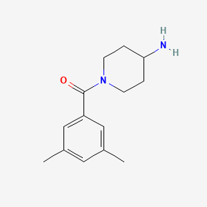 molecular formula C14H20N2O B1367959 1-(3,5-Dimethylbenzoyl)piperidin-4-amine 