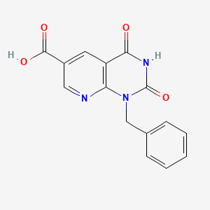 molecular formula C15H11N3O4 B1367968 1-Benzyl-2,4-dioxopyrido[2,3-d]pyrimidine-6-carboxylic acid 