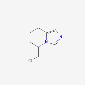 molecular formula C8H11ClN2 B13679685 5-(Chloromethyl)-5,6,7,8-tetrahydroimidazo[1,5-a]pyridine 