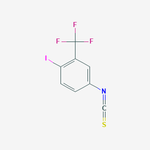 molecular formula C8H3F3INS B13679707 4-Iodo-3-(trifluoromethyl)phenyl Isothiocyanate 