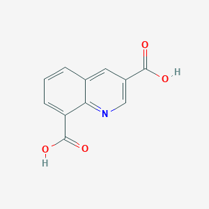 molecular formula C11H7NO4 B13679747 Quinoline-3,8-dicarboxylic acid 