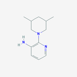 molecular formula C12H19N3 B1367975 2-(3,5-Dimethylpiperidin-1-YL)pyridin-3-amine 