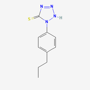 molecular formula C10H12N4S B13679797 1-(4-Propylphenyl)-1H-tetrazole-5-thiol 