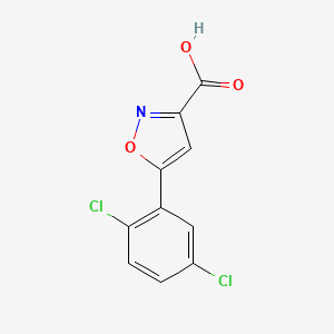 molecular formula C10H5Cl2NO3 B1367983 5-(2,5-Dichlorophenyl)isoxazole-3-carboxylic acid 