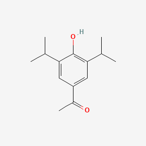 molecular formula C14H20O2 B13679862 1-(4-Hydroxy-3,5-diisopropylphenyl)ethanone 