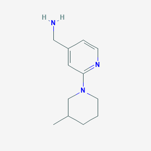 molecular formula C12H19N3 B1367987 (2-(3-Methylpiperidin-1-yl)pyridin-4-yl)methanamine 