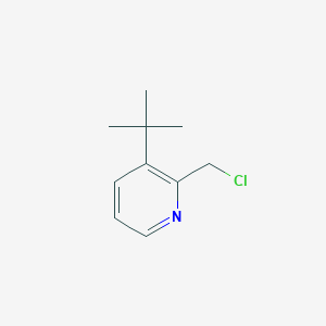 molecular formula C10H14ClN B13679881 3-(tert-Butyl)-2-(chloromethyl)pyridine 