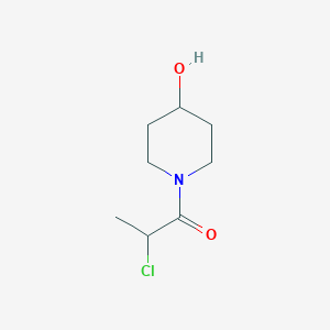 molecular formula C8H14ClNO2 B1367991 1-(2-Chloropropanoyl)piperidin-4-OL 