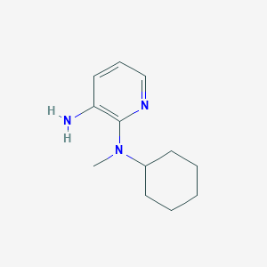 molecular formula C12H19N3 B1368023 2-N-cyclohexyl-2-N-methylpyridine-2,3-diamine CAS No. 954273-10-0