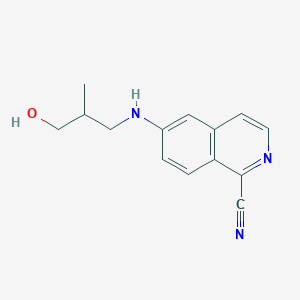 (S)-6-[(3-Hydroxy-2-methylpropyl)amino]isoquinoline-1-carbonitrile