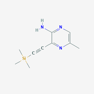 5-Methyl-3-[(trimethylsilyl)ethynyl]pyrazin-2-amine