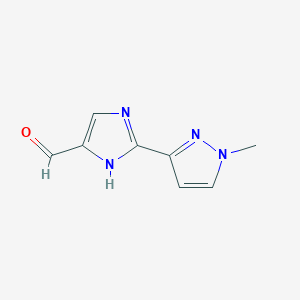 2-(1-Methyl-3-pyrazolyl)imidazole-5-carbaldehyde