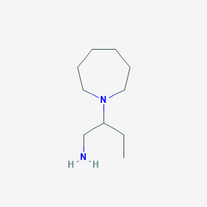 molecular formula C10H22N2 B1368038 2-Azepan-1-ylbutan-1-amine 