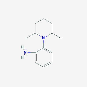 molecular formula C13H20N2 B1368041 2-(2,6-Dimethylpiperidin-1-YL)aniline 