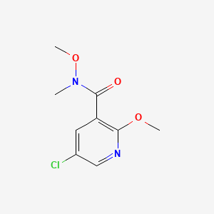 5-chloro-N,2-dimethoxy-N-methylnicotinamide