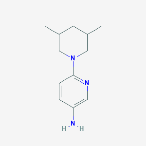 molecular formula C12H19N3 B1368049 6-(3,5-Dimethylpiperidin-1-YL)pyridin-3-amine 