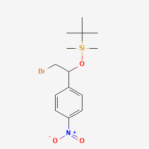 [2-Bromo-1-(4-nitrophenyl)ethoxy](tert-butyl)dimethylsilane