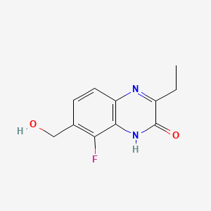 3-Ethyl-8-fluoro-7-(hydroxymethyl)quinoxalin-2(1H)-one