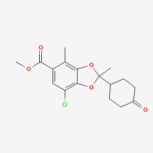 Methyl 7-Chloro-2,4-dimethyl-2-(4-oxocyclohexyl)benzo[d][1,3]dioxole-5-carboxylate