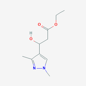 Ethyl 3-(1,3-Dimethyl-4-pyrazolyl)-3-hydroxypropanoate