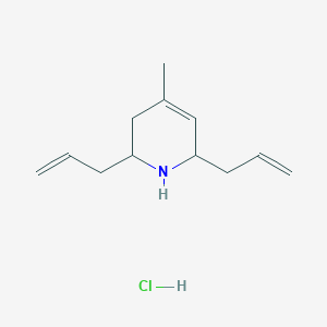 molecular formula C12H20ClN B1368052 2,6-Diallyl-4-methyl-1,2,3,6-tetrahydropyridine hydrochloride 