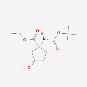 Ethyl 1-(tert-butoxycarbonylamino)-3-oxo-cyclopentanecarboxylate