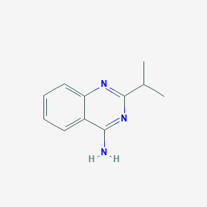 molecular formula C11H13N3 B13680539 2-Isopropylquinazolin-4-amine 