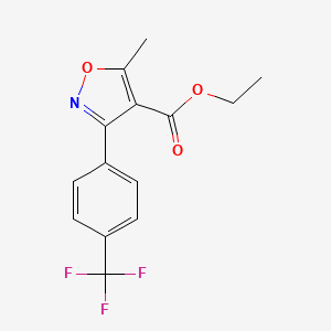 Ethyl 5-Methyl-3-[4-(trifluoromethyl)phenyl]isoxazole-4-carboxylate