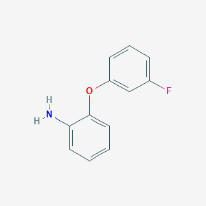 molecular formula C12H10FNO B1368062 2-(3-Fluorophenoxy)aniline CAS No. 640766-67-2