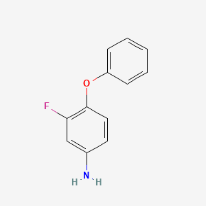 molecular formula C12H10FNO B1368075 3-Fluoro-4-phenoxyaniline CAS No. 39177-22-5
