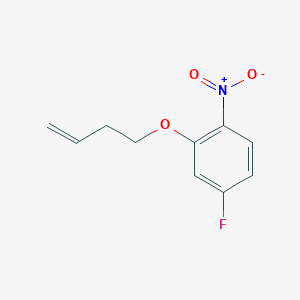 molecular formula C10H10FNO3 B1368082 2-(But-3-en-1-yloxy)-4-fluoro-1-nitrobenzene 