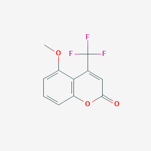 molecular formula C11H7F3O3 B13680854 5-Methoxy-4-(trifluoromethyl)-2H-chromen-2-one 