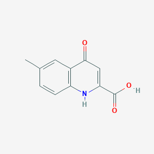 molecular formula C11H9NO3 B1368089 6-甲基-4-氧代-1,4-二氢喹啉-2-羧酸 CAS No. 130064-09-4