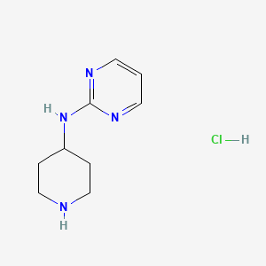 molecular formula C9H15ClN4 B1368091 N-(哌啶-4-基)嘧啶-2-胺盐酸盐 CAS No. 950649-10-2